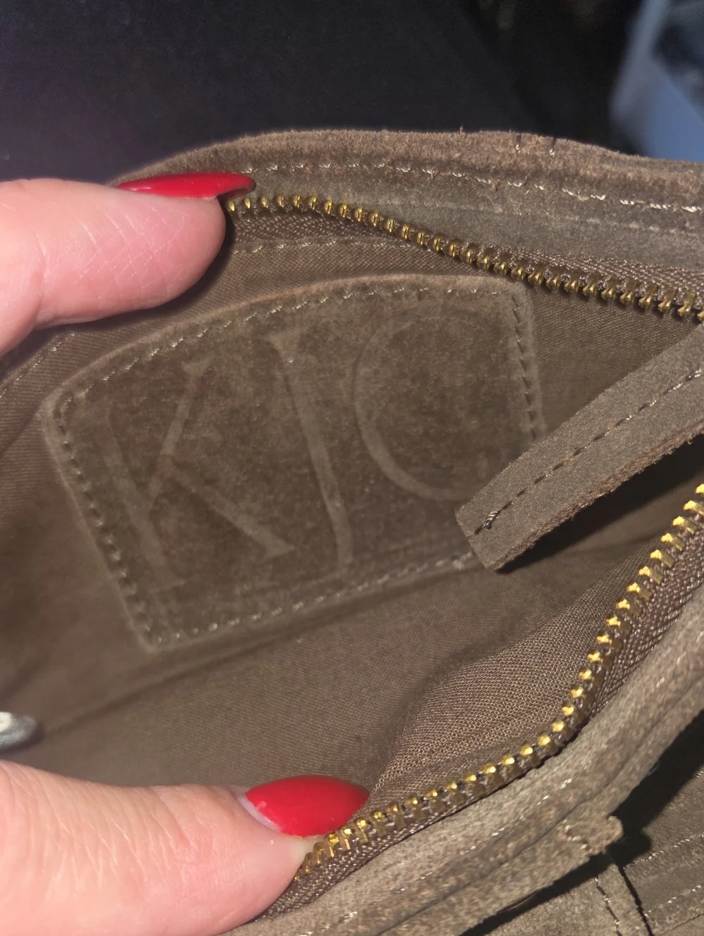 KJC Suede Wallet Leather Suede